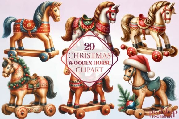 Chrastmas Wooden Horse Clipart: Crafting a Folk-Art Identity That Stands Out