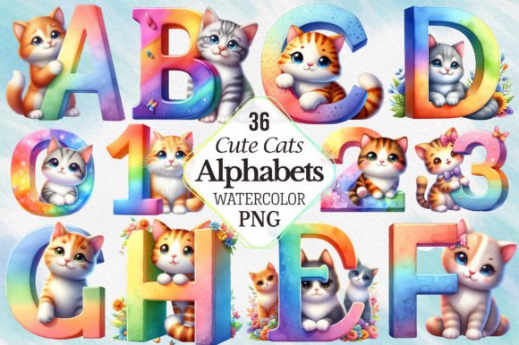 Cute Cats Alphabet Letters Clipart: A Designer's Guide