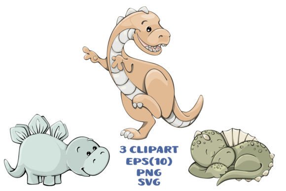 Dinosaurs Vector Clipart SVG Dino Invita: Designing Prehistoric Charm