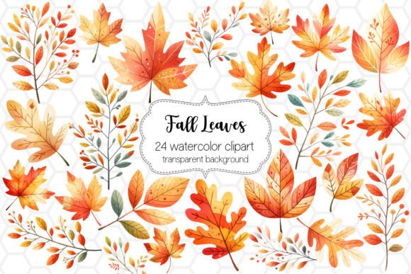 Fall Leaves Clipart Bundle: Versatile Autumn Designs for Creatives
