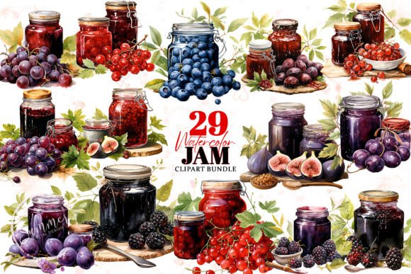 Fruits Jam Sublimation Clipart for Vibrant Designs