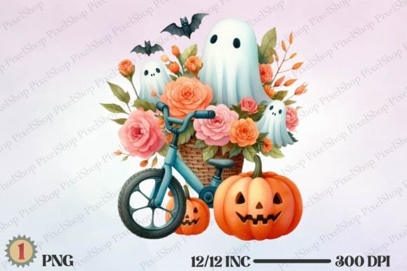 Halloween Fall Cute Ghost Flowers PNG: A Designer's Guide