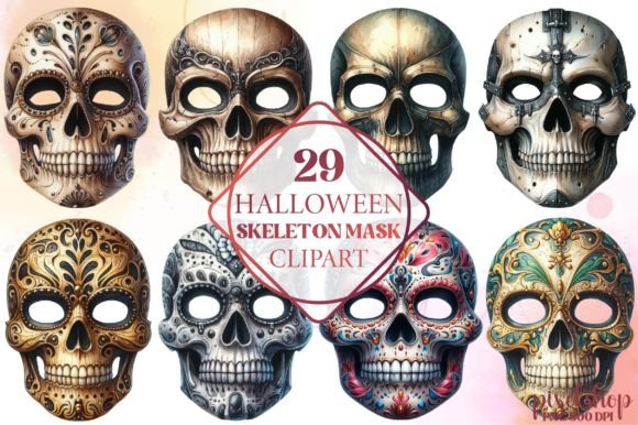 Halloween Skeleton Mask Clipart: A Designer’s Guide