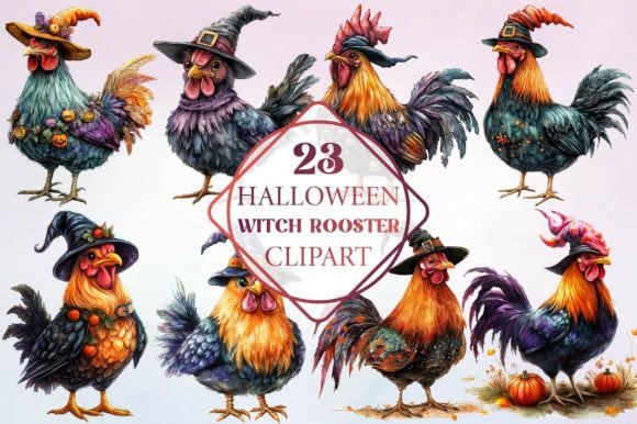 Halloween Witch Rooster Clipart: A Designer's Guide to This Eccentric Typeface
