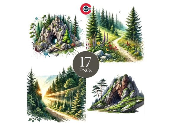 Nature Scene Hiking Trails and Mountains