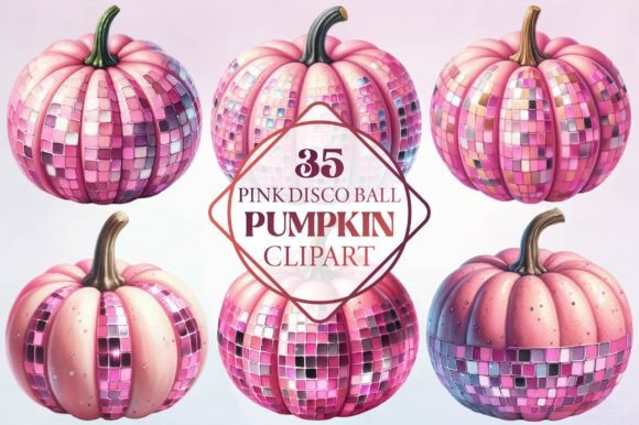 Pink Disco Ball Pumpkin Clipart: A Design Deep Dive