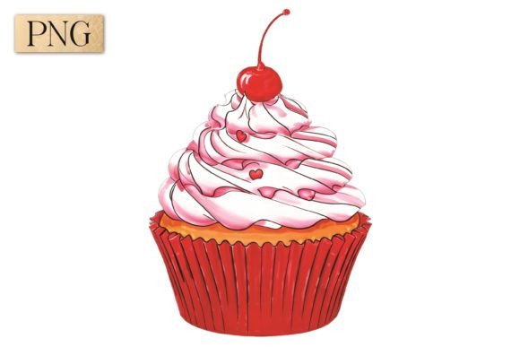 Valentine's Day Cupcake PNG Clipart 11